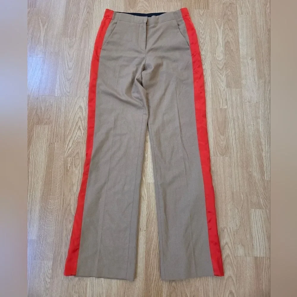 Rag & Bone Track Style Pant Stripe Flared Trousers Sz 0